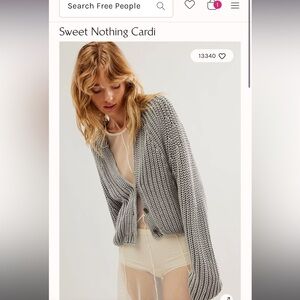 Free People Sweet Nothing Cardi